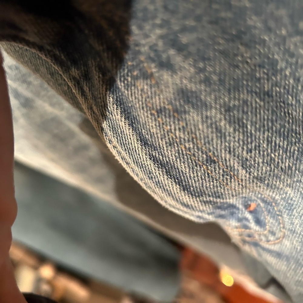 Abercrombie & Fitch Women's Blue Patchwork Jeans - Picture 3 of 6